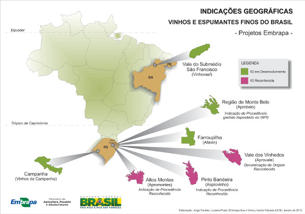 Embrapa Uva e Vinho lança página sobre Indicações Geográficas